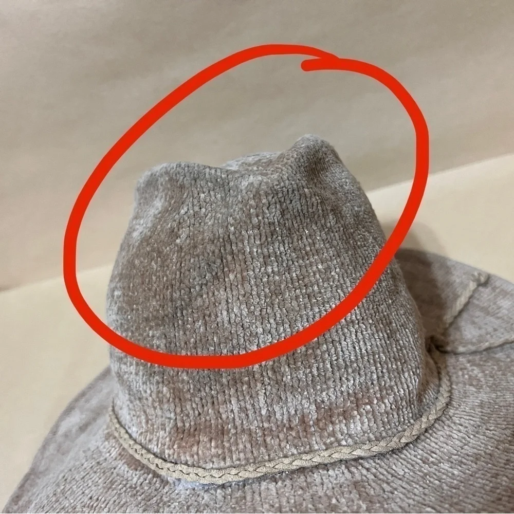 Anthropologie chenille fedora